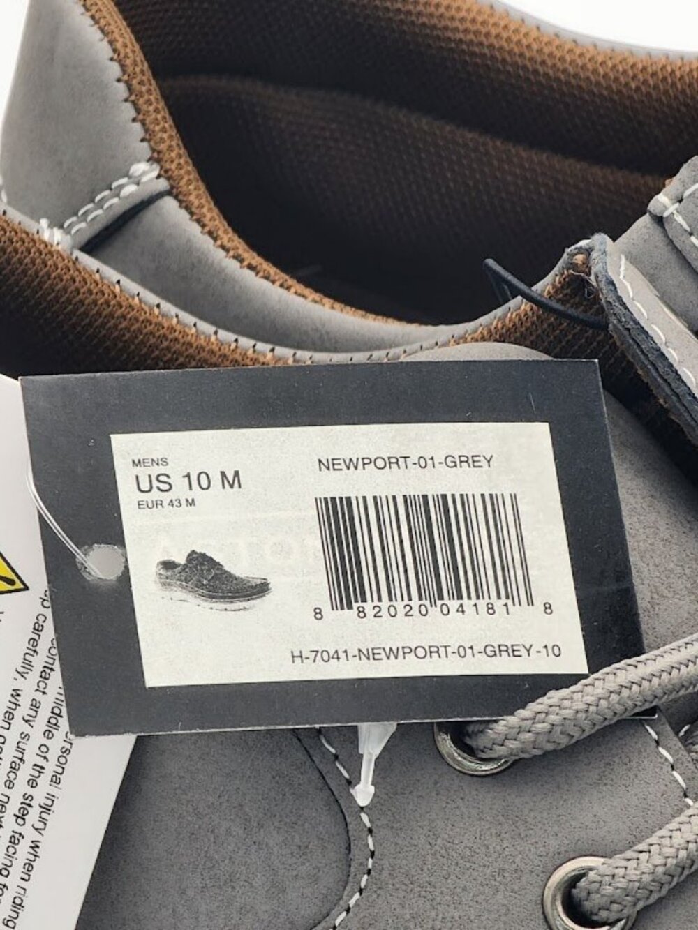 Aston Marc Newport Men’s Gray Moc Toe Casual Comfort Shoes Size 10 M New - Picture 12 of 13